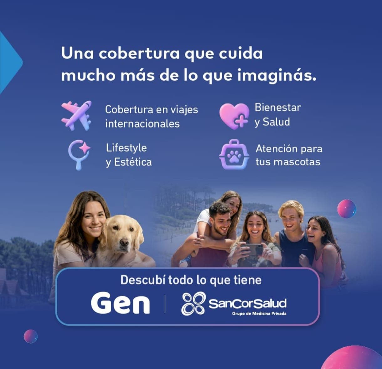 Pieza promocional de beneficios adicionales de GEN